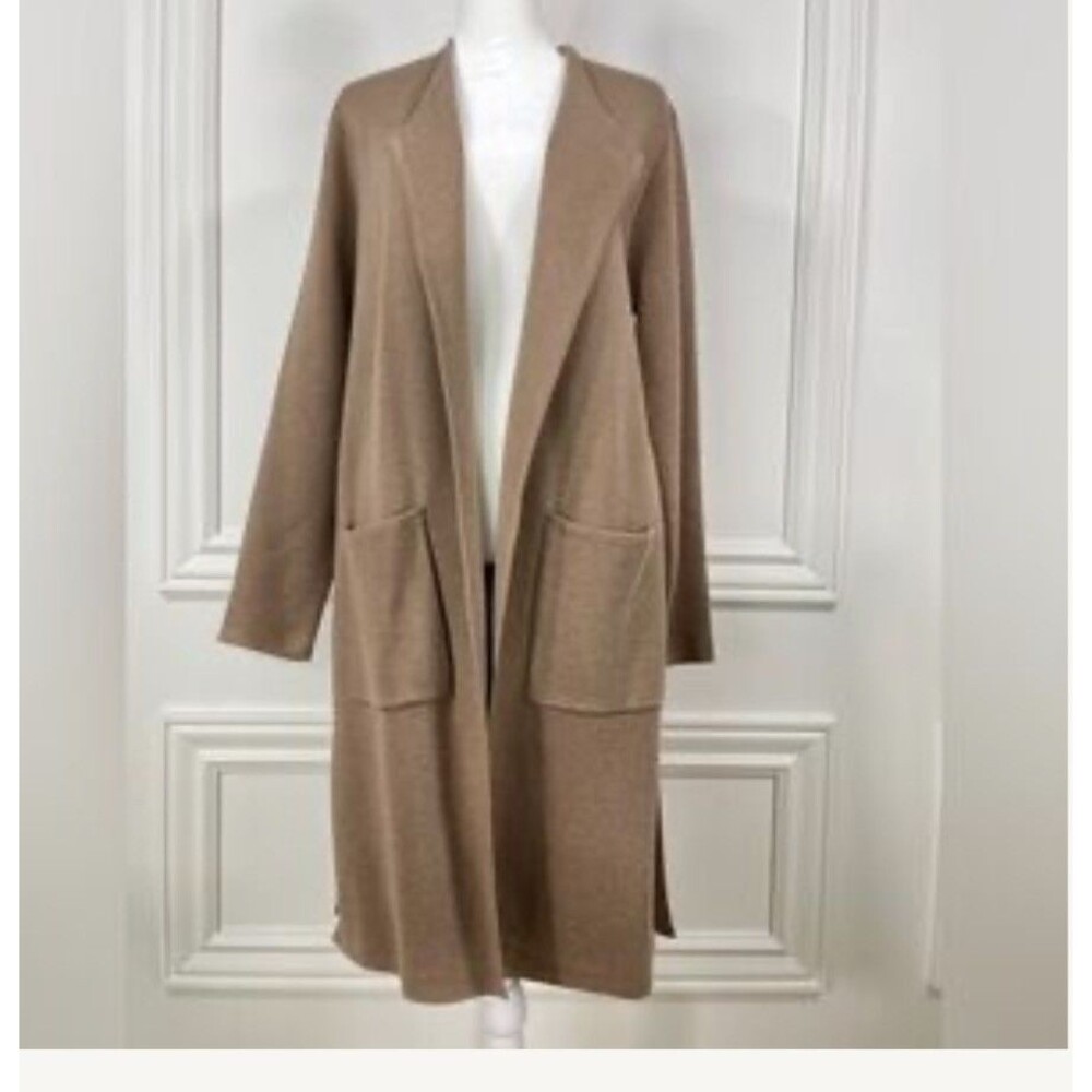 MEROKEETY WOMEN  LONG SLEEVE OPEN FRONT HOODED CARDIGAN LARGE - Picture 2 of 11